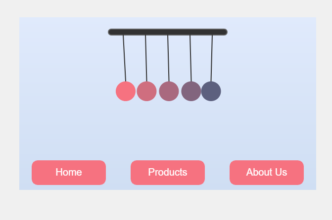 Newton's Cradle Physics Simulation